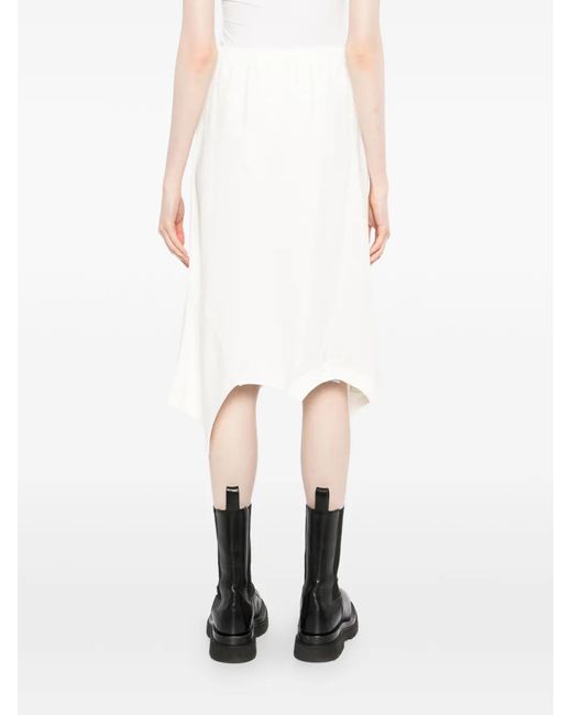 Vetements White Midirock Mit Print