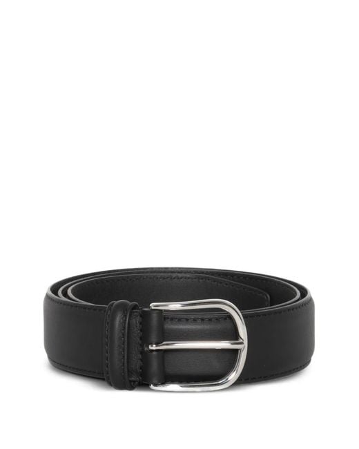 Andersons Black Metal Buckle Belt for men