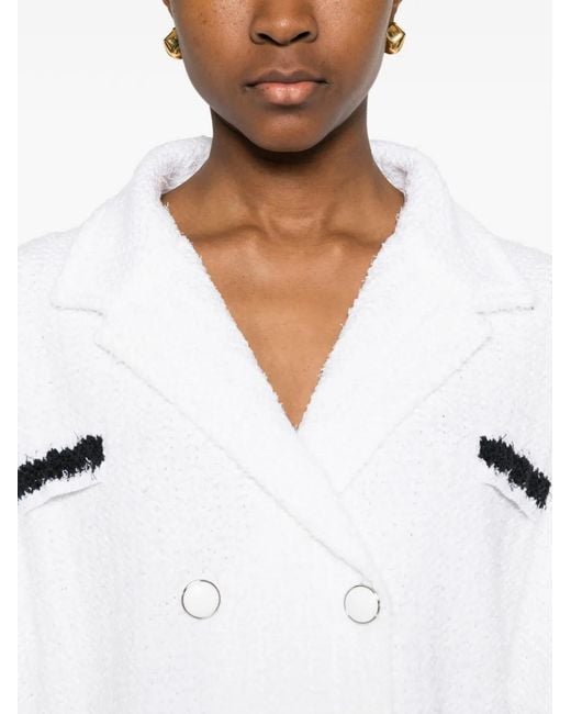 Neera White Double-Breasted Jacket