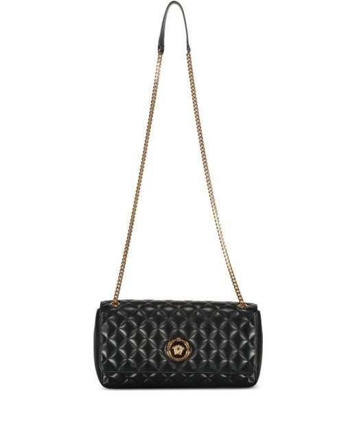 Versace White Gesteppte Umhängetasche