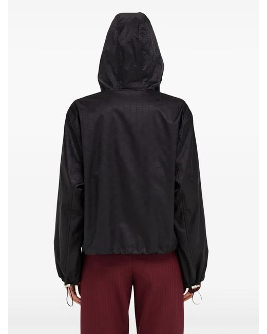 Ferragamo Black Ferragamo Monogram Wind Jacket