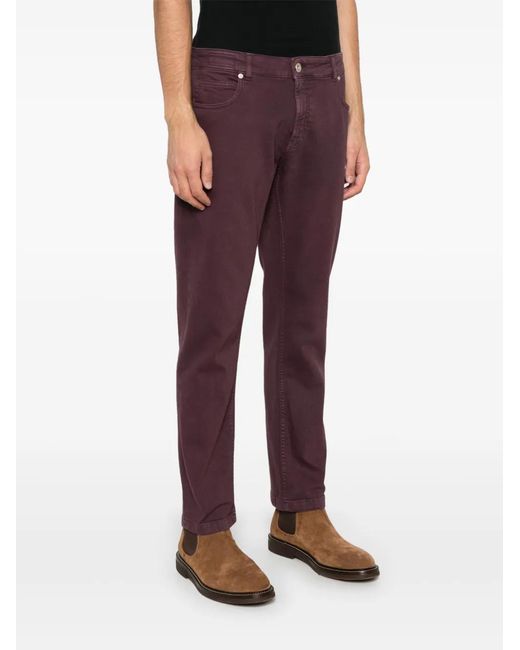 Eleventy Red Slim-Cut Jeans for men