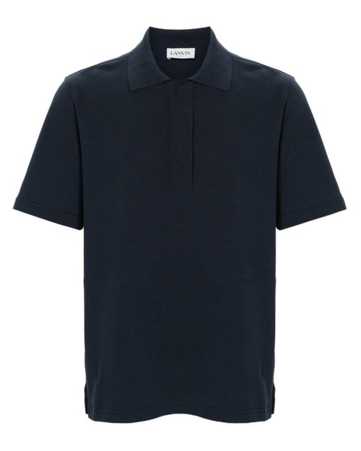 Lanvin Poloshirt mit kurzen Ärmeln in Blue für Herren