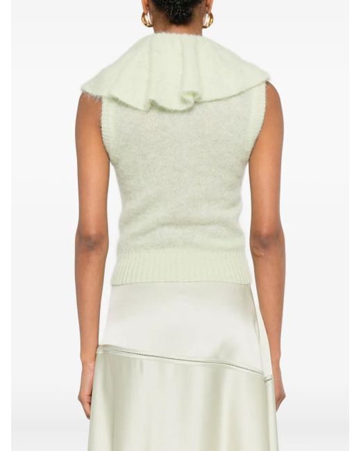 Viktor & Rolf Blue Ruffled Volant Vest