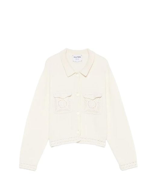 Kujten White Xenia Cardigan