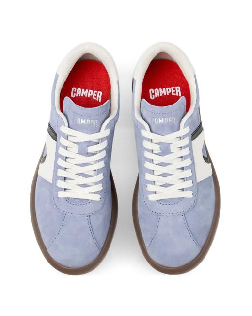 Camper White Pelotas Soller Suede Sneakers