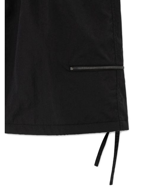 Wooyoungmi Black Short Cargo À Lien De Resserrage for men
