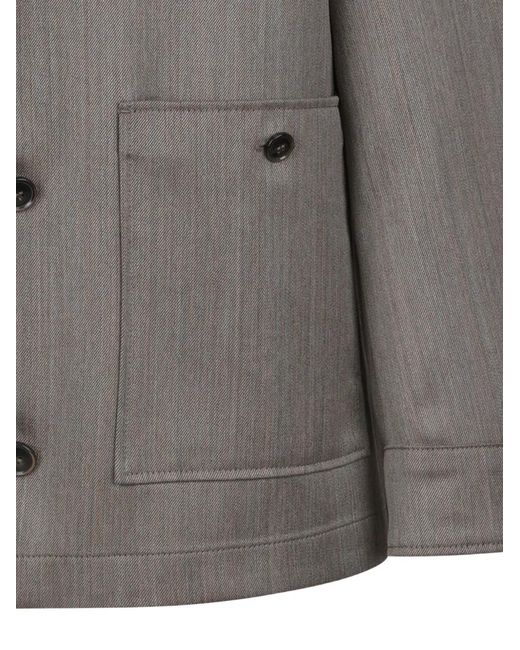 Boss Gray Button Pocket Jacket for men