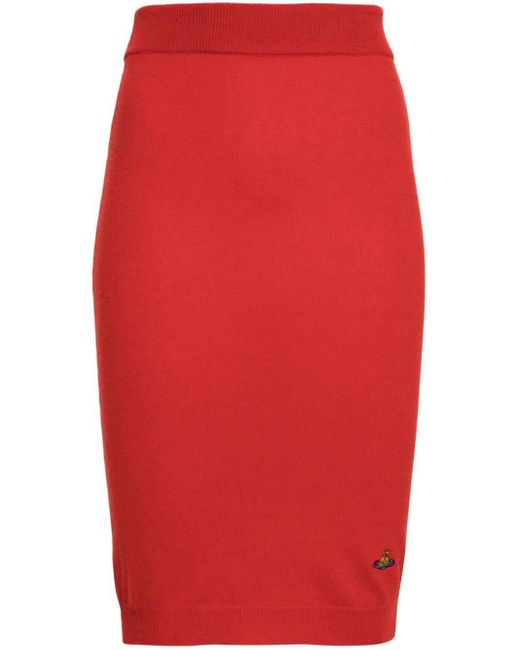 Vivienne Westwood Red Bea Knitted Skirt