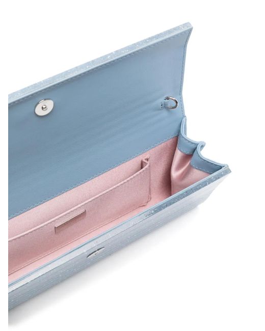 Jimmy Choo Blue Sweetie Plexi Clutch