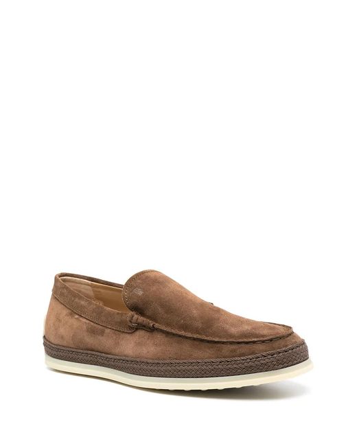 Tod's Brown Reversed Loafer for men