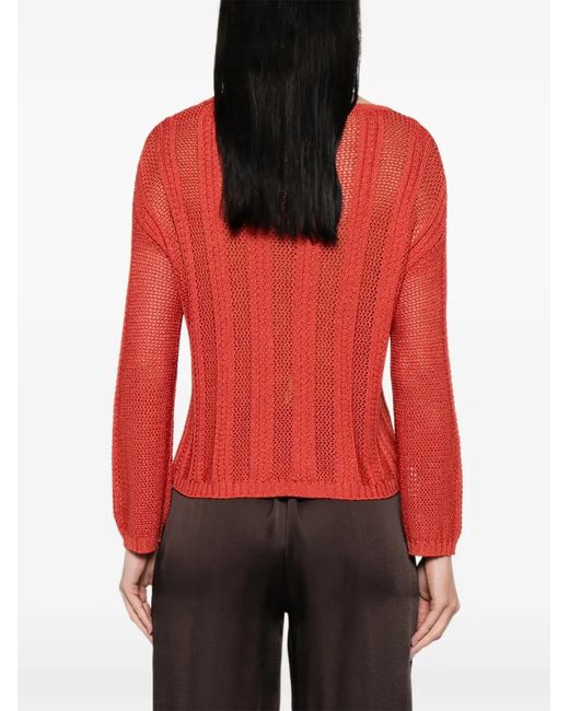 Pennyblack Red Open-Knit Sweater