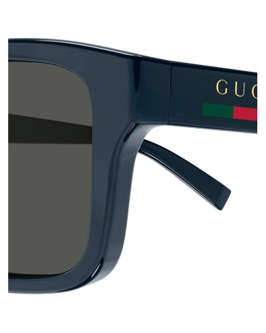 Gucci Black Gg1986Sa Rectangle Sunglasses for men