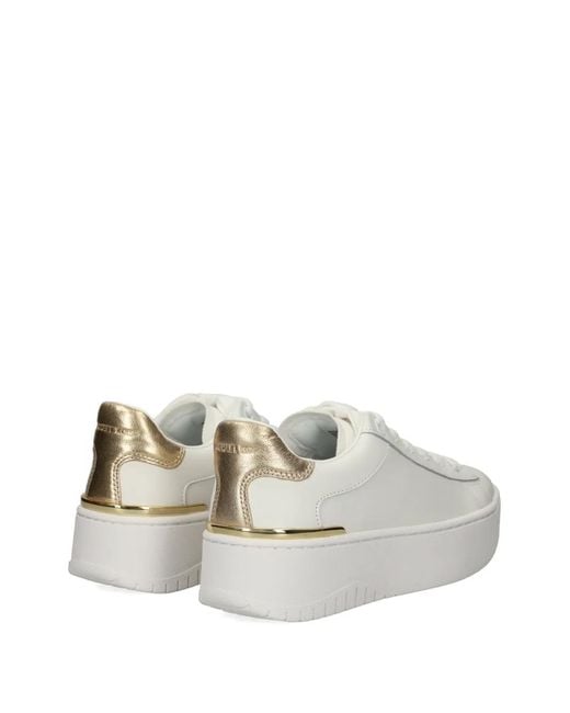 MICHAEL Michael Kors White Flatform Sneakers