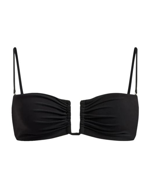 12 STOREEZ Black Rectangular-Shape Bikini Top