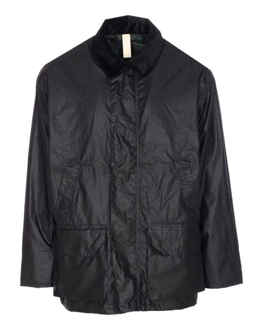 sunflower Black Waxed Ripstop Jacket for men