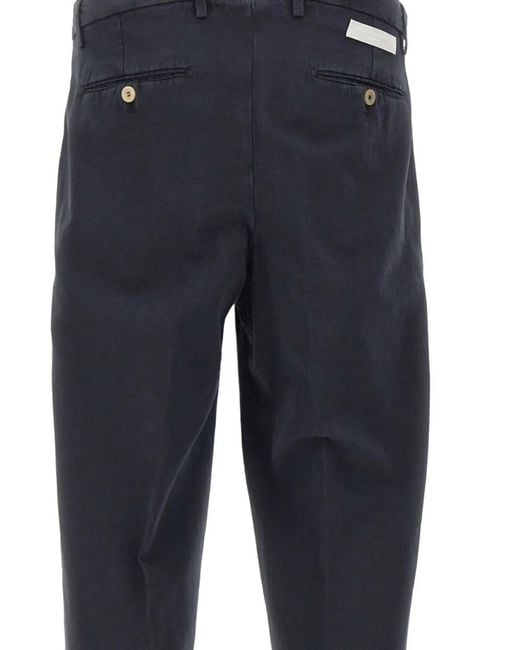 Briglia 1949 Blue Welt Pocket Tailored Trousers for men