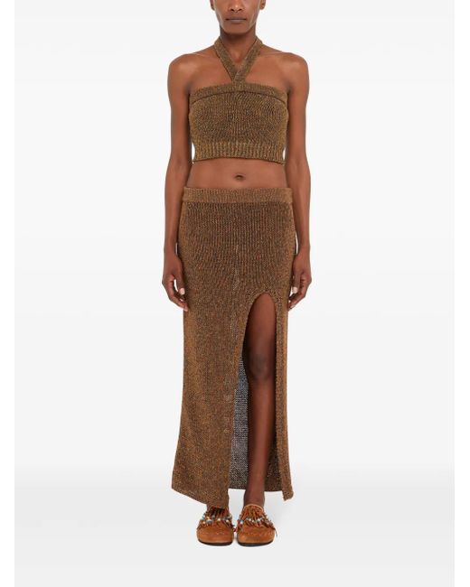 Alanui Brown Shady Beach Top
