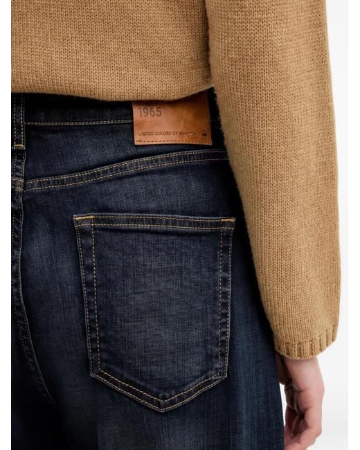 Benetton Blue Patch-Pocket Jeans