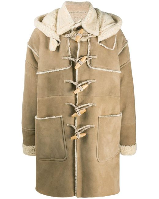DSquared² Natural Shearling-lined Duffle Coat for men