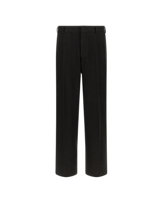Cellar Door Black Milo Pressed-Crease Trousers for men