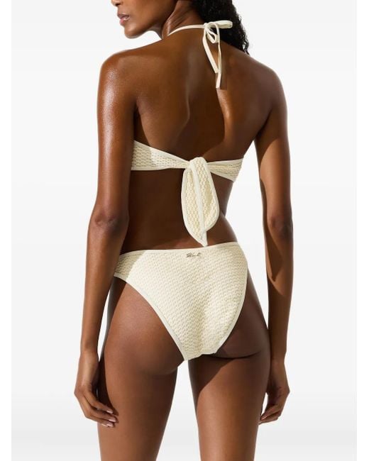 Karl Lagerfeld White Crochet Bikini Top