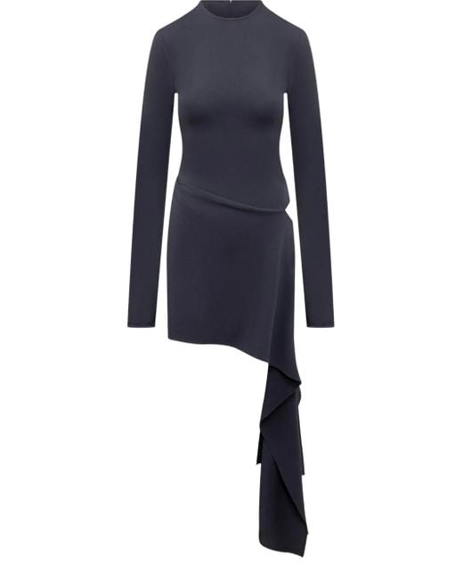 The Attico Blue Sable Mini Dress