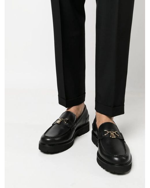 Paul Smith Black Tailored Tapered-Leg Trousers for men