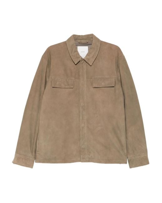 Calvin Klein Natural Suede Shirt Jacket for men