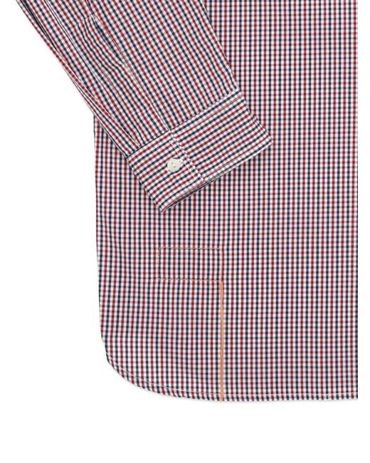 Fortela Purple Work Plaid Patch-Pocket Shirt for men