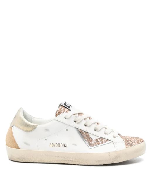 4b12 White Suprime Sneakers