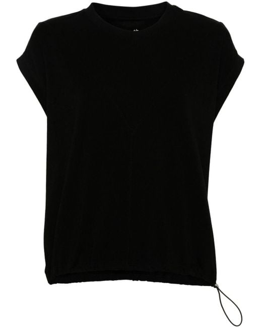 T-shirt à lien de resserrage Thom Krom en coloris Black