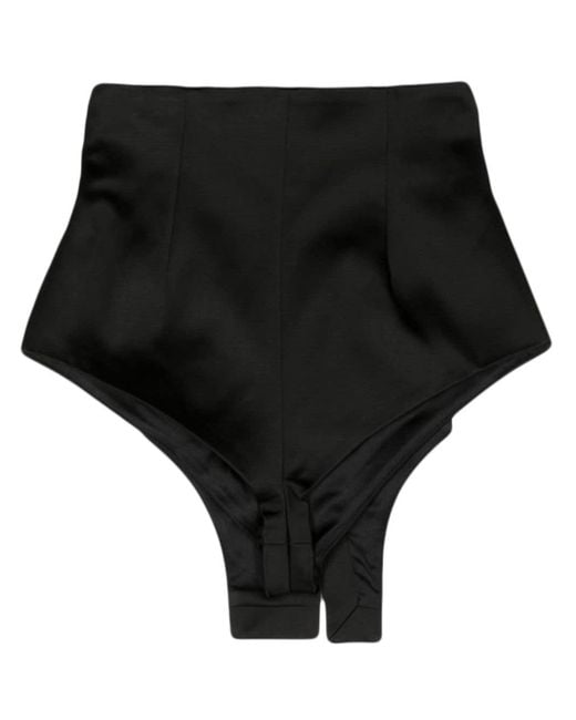 Pantalones cortos con panel de botones LAQUAN SMITH de color Black