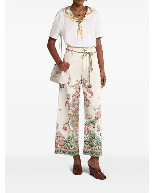 Etro White Flared Jeans