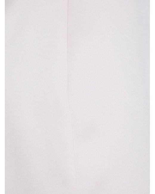 Twinset White Split Skirt