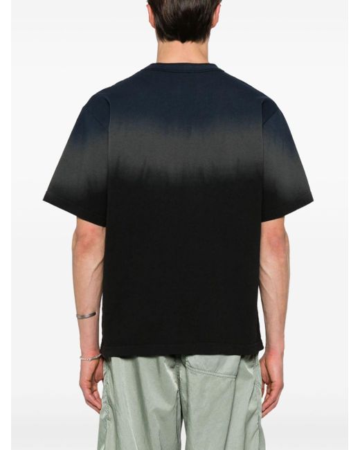 T-shirt con effetto sfumato di Sacai in Black da Uomo