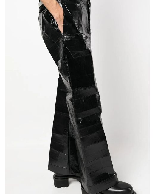 Walter Van Beirendonck Black Elephant Wide-Leg Teasers for men