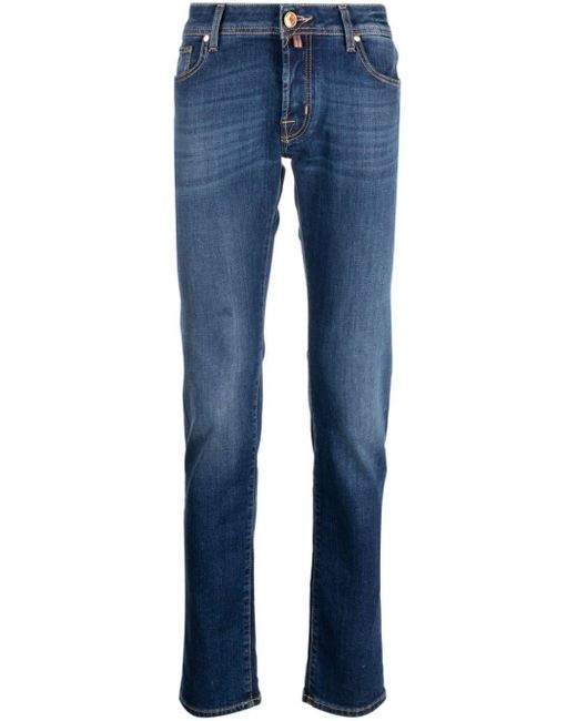 Jacob Cohen Nick Slim-Fit-Jeans mit Logo in Blue für Herren