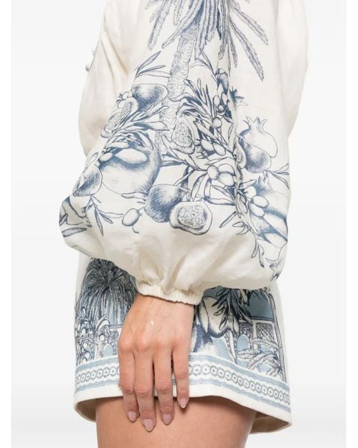 Blouse Villa Romantica ALÉMAIS en coloris White