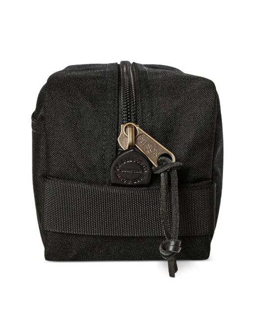 Filson Black Logo-Patch Zip-Around Pouch for men