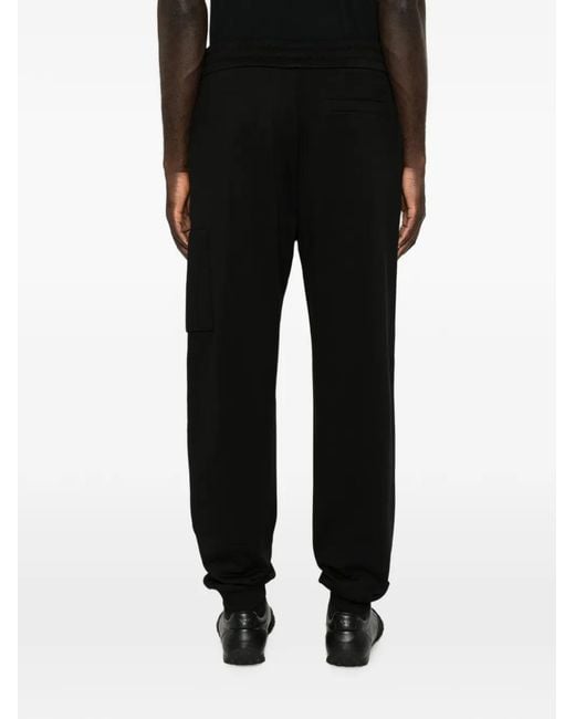 Moncler Black Logo-Patch Track Pants for men