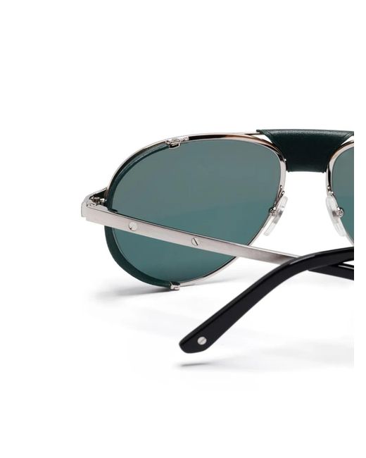 Cartier Green Pilot-Frame Sunglasses for men