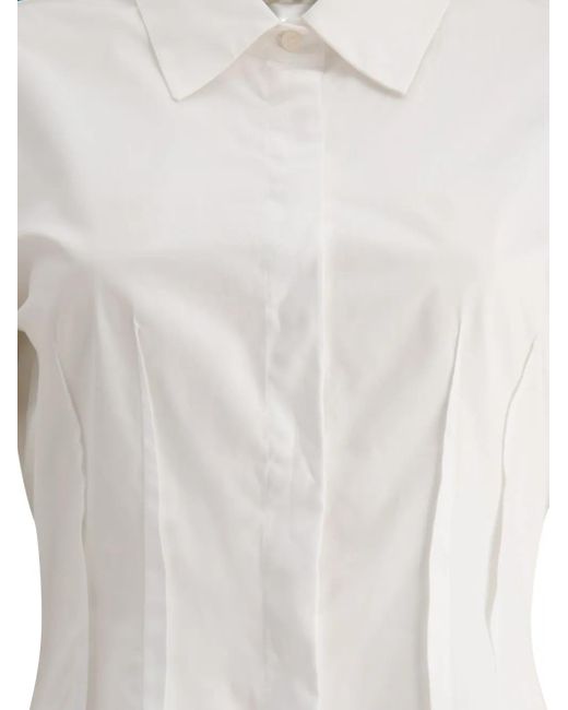 Elie Saab White Cotton Shirt