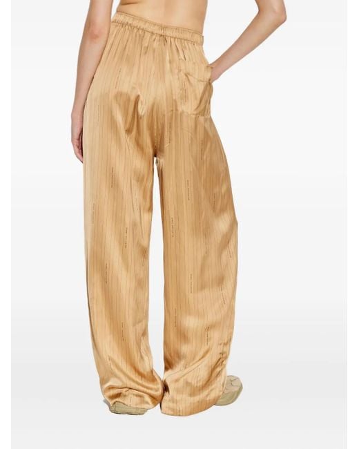 Balenciaga Gestreepte Broek in het Natural