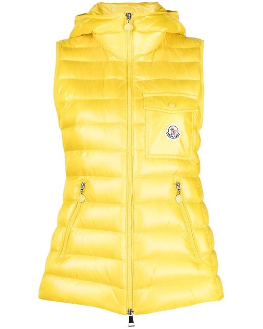 Moncler Yellow Glygos Daunenweste