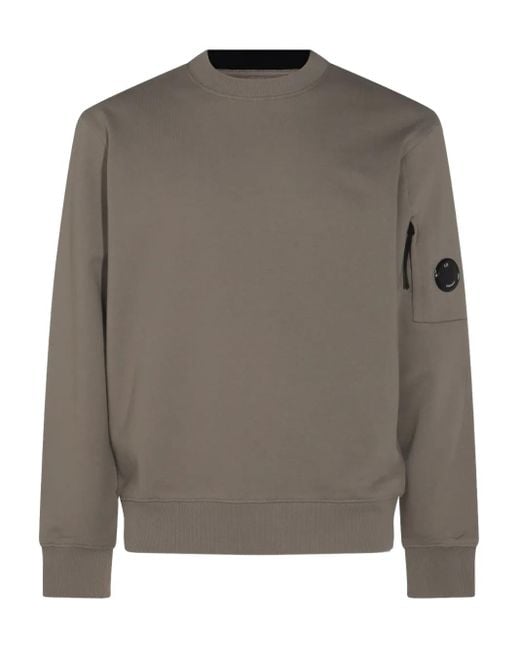 メンズ C P Company レンズポケット スウェットシャツ Gray
