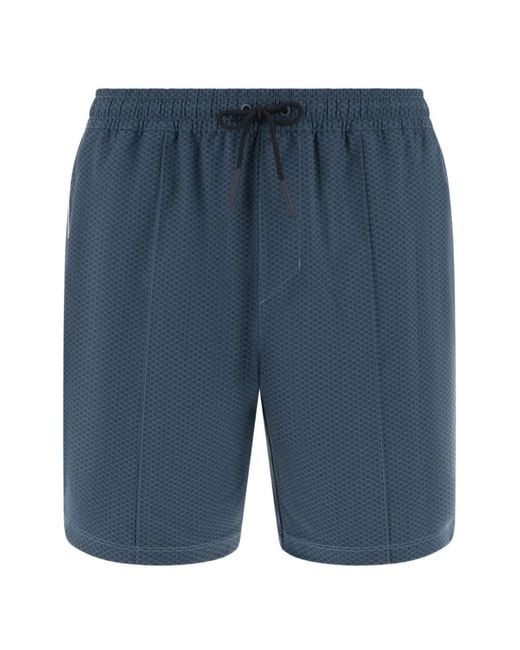 Boggi Blue Short De Bain À Imprimé Graphique for men