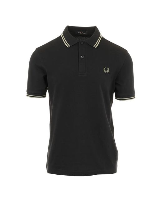 Fred Perry メンズ ブラック ロゴ ポロシャツの通販はau PAY