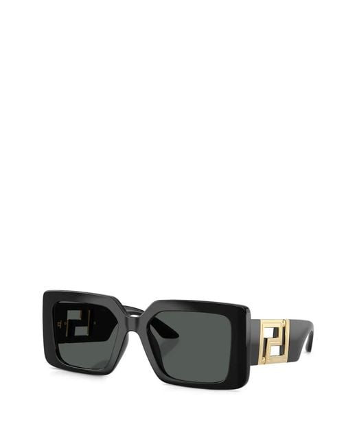 Versace Black Square-Frame-Tone Sunglasses