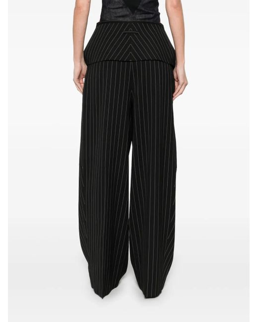 Jean Paul Gaultier ストライプ パンツ Black